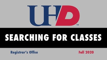 Searching & Registering for Classes for Fall 2020 (Modes of Instruction)