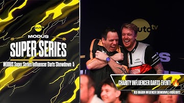 CHARITY INFLUENCER DARTS! 🔥 | Red Dragon MODUS Super Series Influencer Darts Showdown 5 Highlights