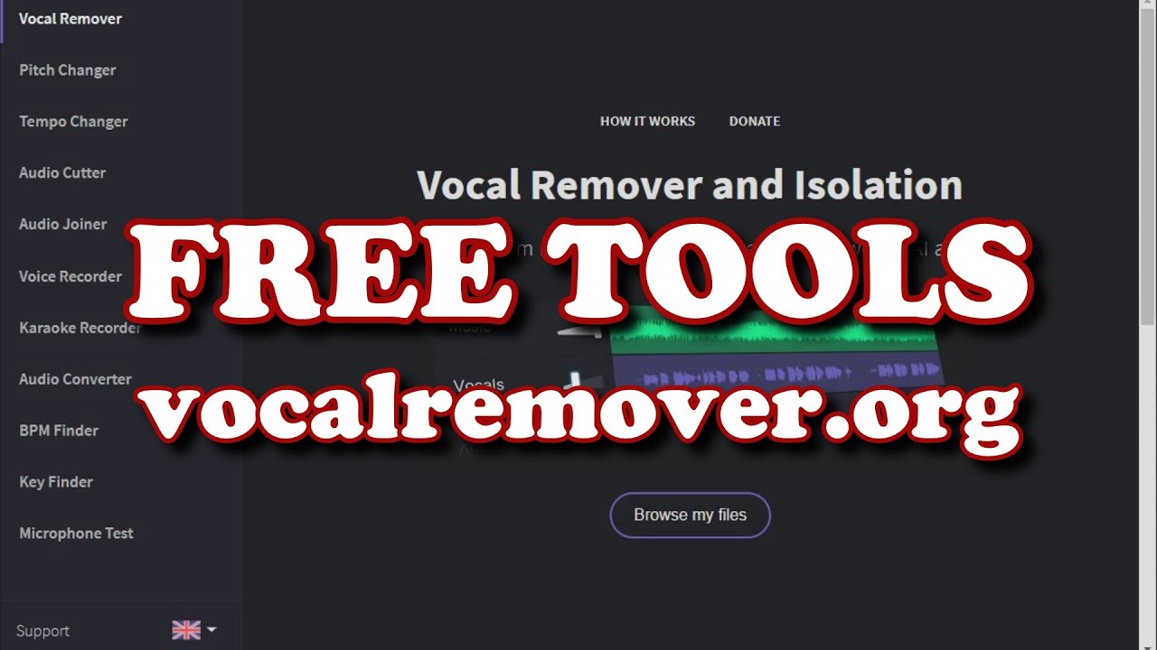 Https vocalremover org. Вокал Remover. Vocal Remover and Isolation. Ultimate Vocal Remover.