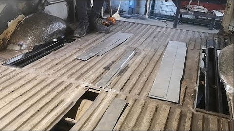 Campervan floor rust repair