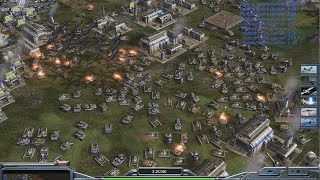 USA Laser vs 7 USA Laser - Command & Conquer Generals Zero Hour HARD Gameplay