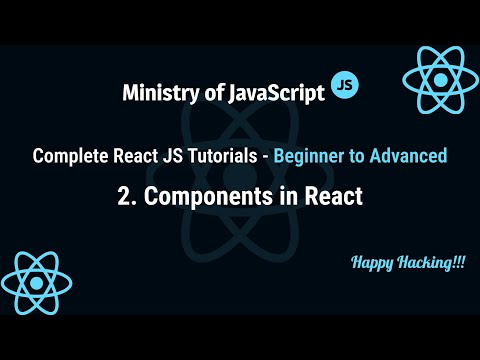 React JS Tutorials | Components in React | React JS From Beginner to Advanced Crash Course