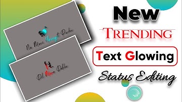 New Trending TEXT Glow Lyrics Pup-Up Editing alight motion🔥Hindi | vinit sah