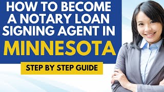 How To Become A Notary Loan Signing Agent In Minnesota - Notary Signing Agent Requirements Minnesota