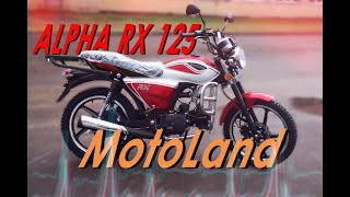 Видеобзор на  МОТОЦИКЛ ALPHA RX 125CМ3