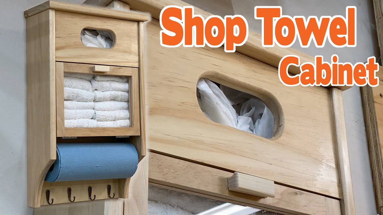 How to Make a Shop Towel Holder / DIY Shop Organization 