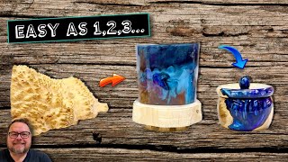 Making a Wood and Resin Box - Easy Wood Turning Projects