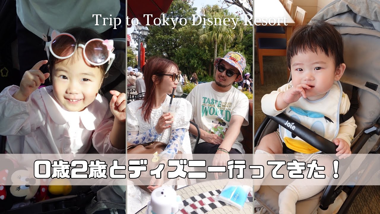 【VLOG】0歳2歳とディズニー行ってきた！
