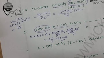 Concentration Conversion,Basic Chemistry,Part:08,Mr.Pappu Bhowmick
