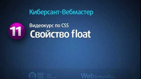 CSS 11 Свойство float