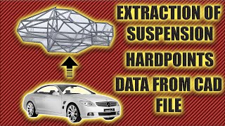 How to EXTRACT SUSPENSION HARDPOINTS DATA from CAD file | Vehicle Dynamics Tips |Elite Techno Groups