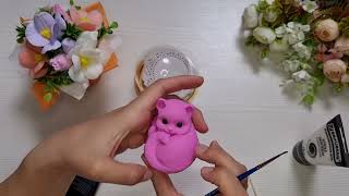 видео: Заливка силиконовой формы кошечки Шарлотка от Saponelli molds картинка: Заливка силиконовой формы кошечки Шарлотка от Saponelli molds