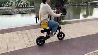 DYU V1 Electric bike without pedal riding show