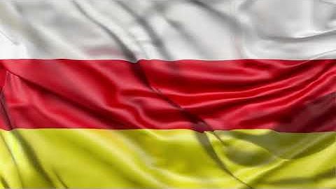 South Ossetia Flag 25 sec Loop - FREE Full HD Stock Footage - Realistic Ossetia Flag Wave Animation.