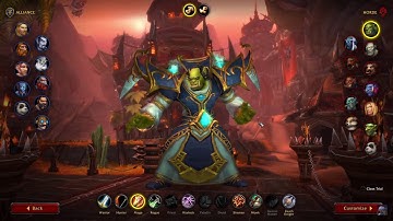 NEW CUSTOMIZATION CHARACTER CREATION for HORDE / ALLIANCE - WOW Shadowlands Alpha !