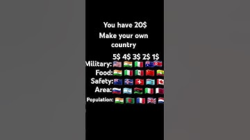 Can you make your own country you have 20$#shorts#country