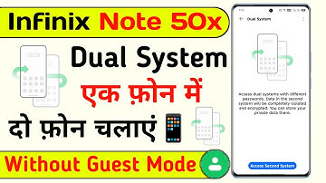 infinix note 50x dual system setting | infinix note 50x turn on system cloner setting | infinix