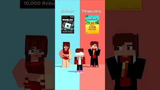 Robux Vs Minecoins: Hacker Mode Unlocked! 💸🤖 #shorts (Best for reach)