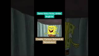 Same Voice Actor, similar laugh lol #adventuretime #spongebob #samevoiceactor (TIKTOK REUPLOAD)