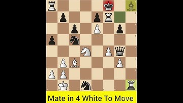 Solved Chess Puzzle-540. Find Checkmate in 4 Moves For White #chess #chesscom #checkmate #dgukesh