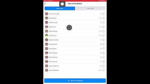 QS HOCKEY PRO APP - How to show man of the match on the scoreboard