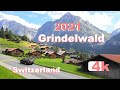 SWITZERLAND - GRINDELWALD - Train WENGEN LAUTERBRUNNEN  -  ISELTWALD - BRIENZ - Suiza - 4K - 2021