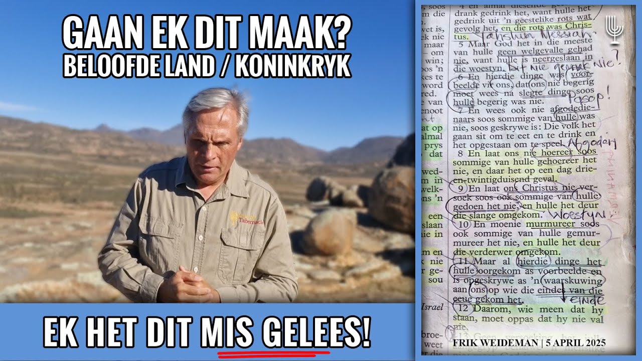 Gaan ek dit maak? Beloofde Land / Koninkryk - Frik Weideman | Menorah Tabernakel
