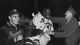 Hank Aaron's 1st career walk-off HR clinches N.L. pennant | Sept. 23, 1957 | Braves vs. Cardinals