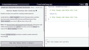 Lesson 105 | Basic JavaScript | Generate Random Fractions with JavaScript