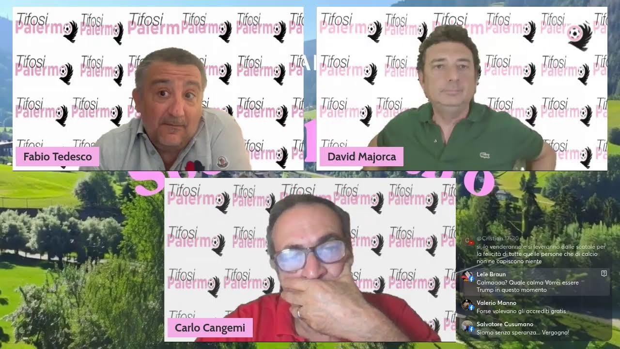 a partire dalle 22 Fabio Tedesco, Carlo Cangemi e David Majorca parleranno della vicenda stadio e del ritiro del Palermo
🎙️ Nuovo allo streaming o vuoi migliorare? Dai un'occhiata a StreamYard e ottieni uno sconto di $10! 😍 https://streamyard.com/pal/d/5910973496426496