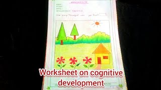 Worksheets on cognitive development