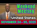 Weekend Meeting 2025 Watchtower Study November 24 30 United States Weekend Meeting