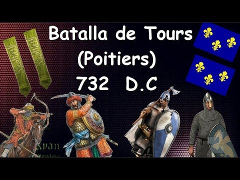 Batalla de Tours. 732. D.C. Francos vs Arabes.BatalladePoitiers.Losmusulmanessondetenidos.Documental