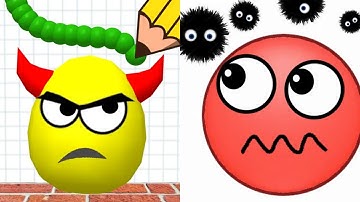 Draw To Smash: Logic puzzle vs Hide Ball: Brain Teaser Games - Satisfying ASMR Gameplay All Levels