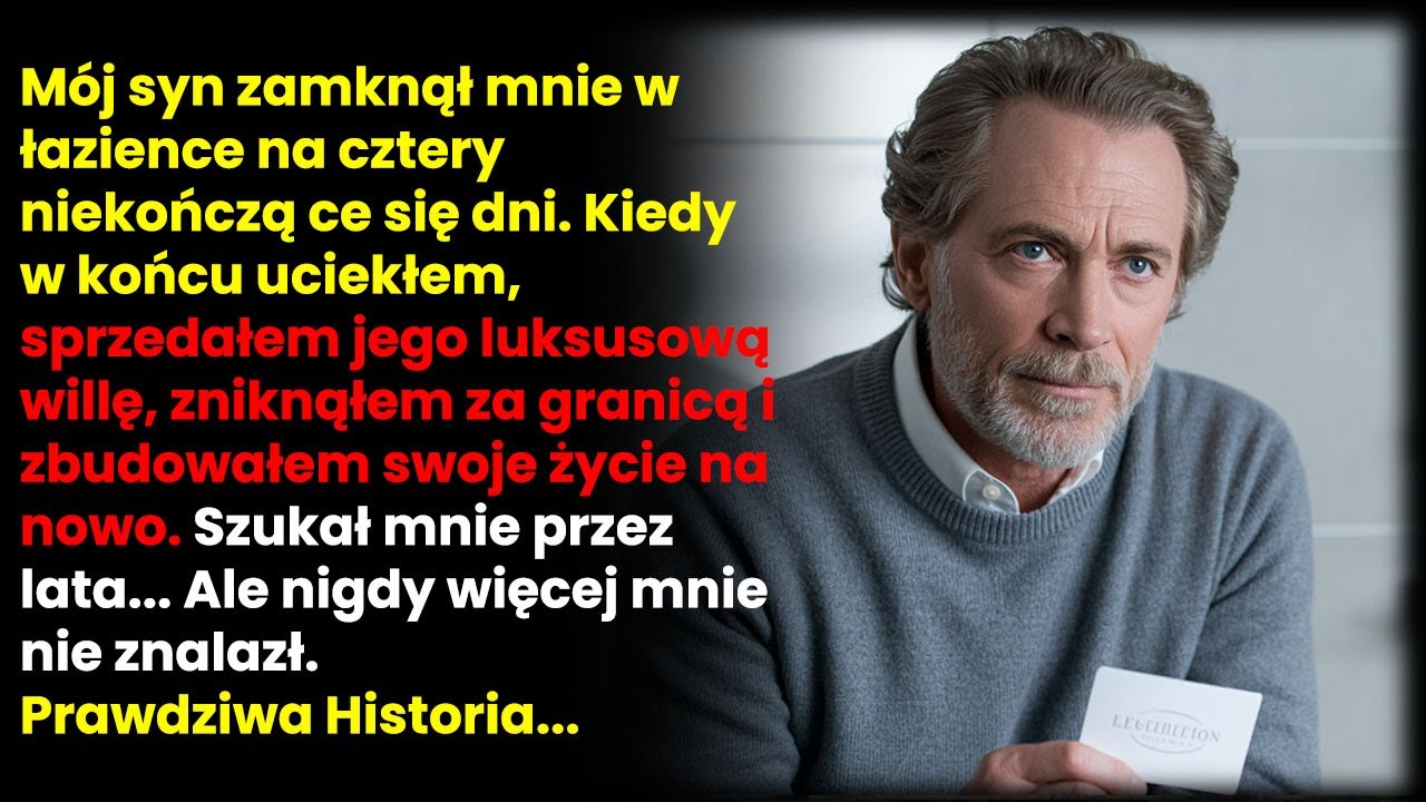 Syn zamknął mnie w łazience na 4 dni. Sprzedałem jego willę i uciekłem z kraju.