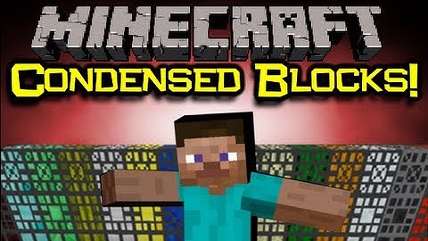 Minecraft CONDENSED BLOCKS MOD Spotlight - Blockception! (Minecraft Mod Showcase)