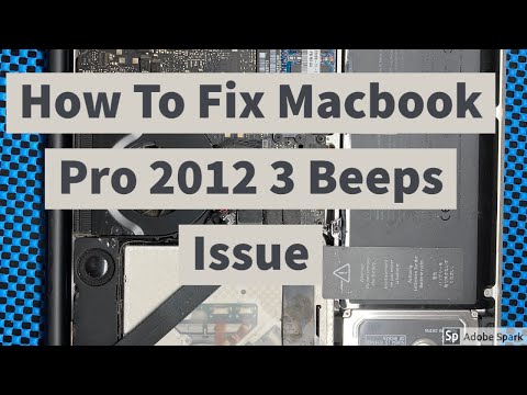 How To Fix 3 Beeps On Macbook Pro 2012