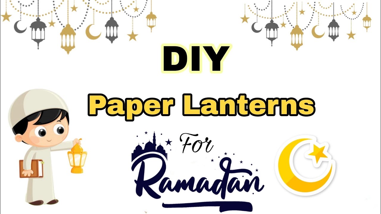 Ramadan Decoration ideas 2023 | DIY Paper Lanterns For Ramadan | Eid decoration idea #ramadancrafts
