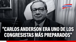 🔴🔵 Karina Novoa lamenta fallecimiento de Carlos Anderson: "Uno de los congresistas más preparados"