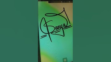 SANYA name signature on procreate comment your names #trending #art #calligraphy #calligraphy