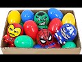 Marvel Avengers Hulk, Spider-Man, Iron Man surprise eggs transform! | DuDuPopTOY