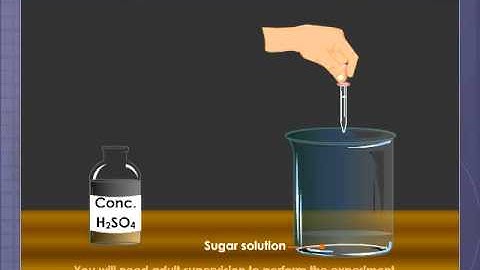 Dehydrating Property of Concentrated Sulphuric Acid