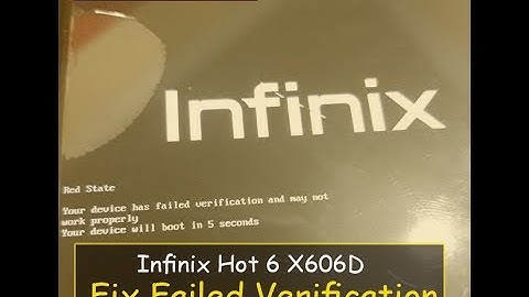 Repair Your Device Has Failed infinix Hot 6 X606D
