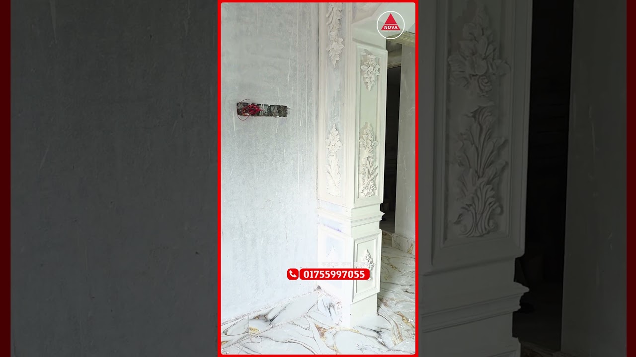 Premium Gypsum Gate Design | Modern & Luxury Gypsum Decoration 👑 #shorts