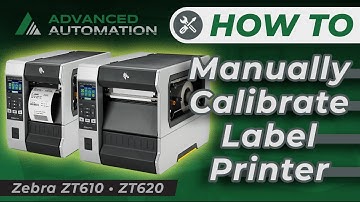 How to Manually Calibrate Label Printer - Zebra ZT610 and Zebra ZT620