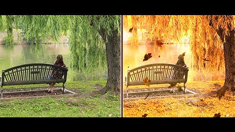 Photoshop tutorial - Autumn color effect - Soft light look