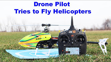 Drone Pilot tries 3 RC Helicopters for the first time in one day