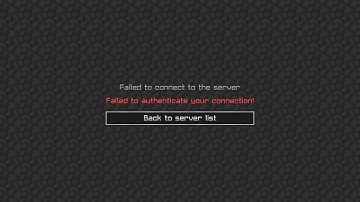 Failed to authenticate your conection! Fix