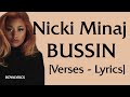 Nicki Minaj - Bussin [Verses/Solo - Lyrics] VVS is bu-bu-bussin' Ass so fat, it's bu-bu-bussin'
