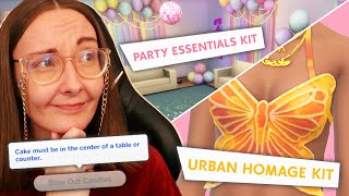 Two new kits and one is rather buggy... Urban Homage and Party Essentials have arrived